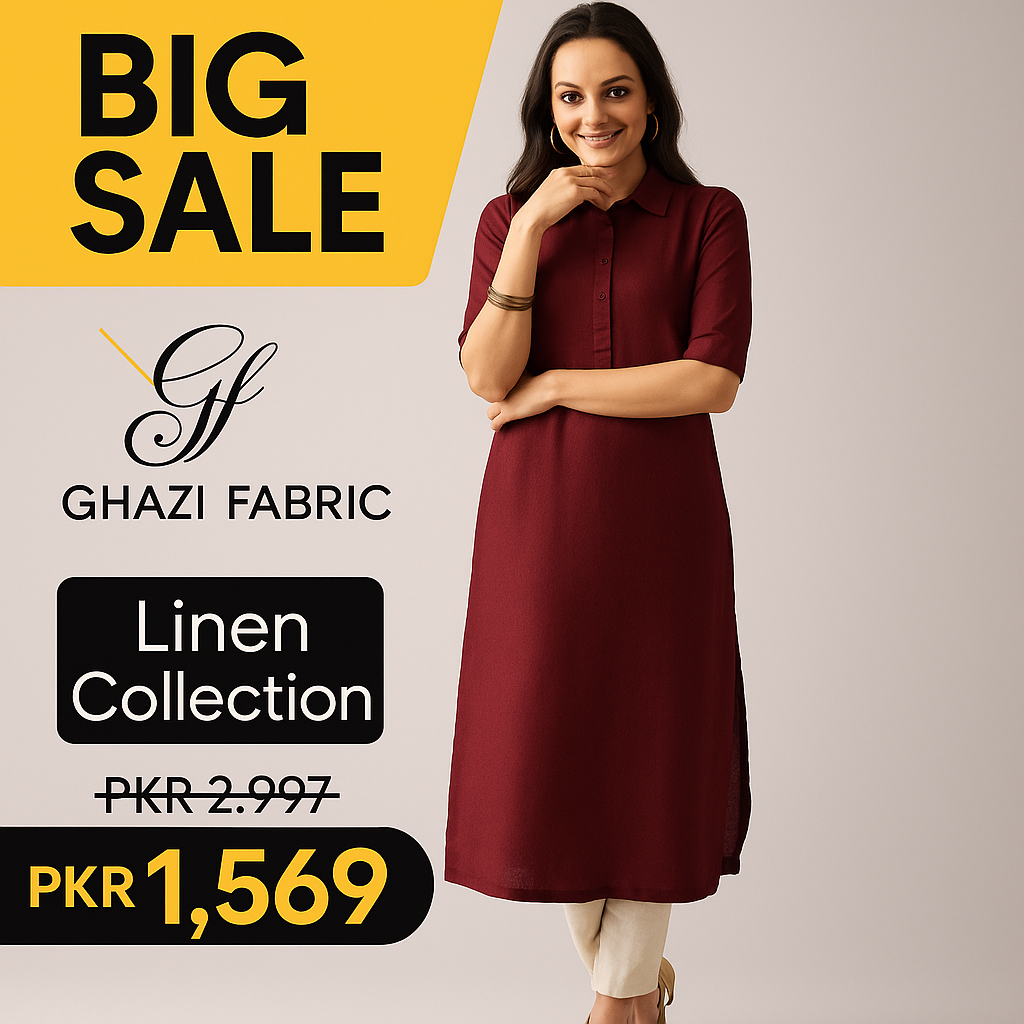 Ghazi fabric Rungrez stitch Collection Stitched 2 Piece