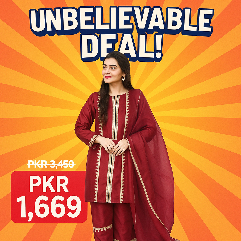 Ghazi fabric stitched Linen 2 piece suit for women stitched shirt & trouser