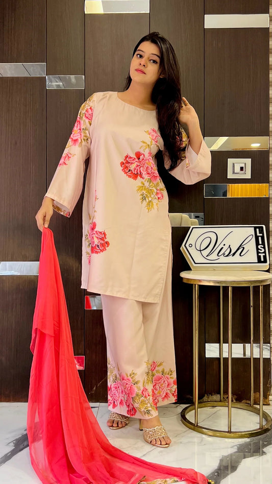 Digital Printed 2-Piece Suit | NOOR-E-BAHAAR by Ghazi Fabric Unstitched RTS-675