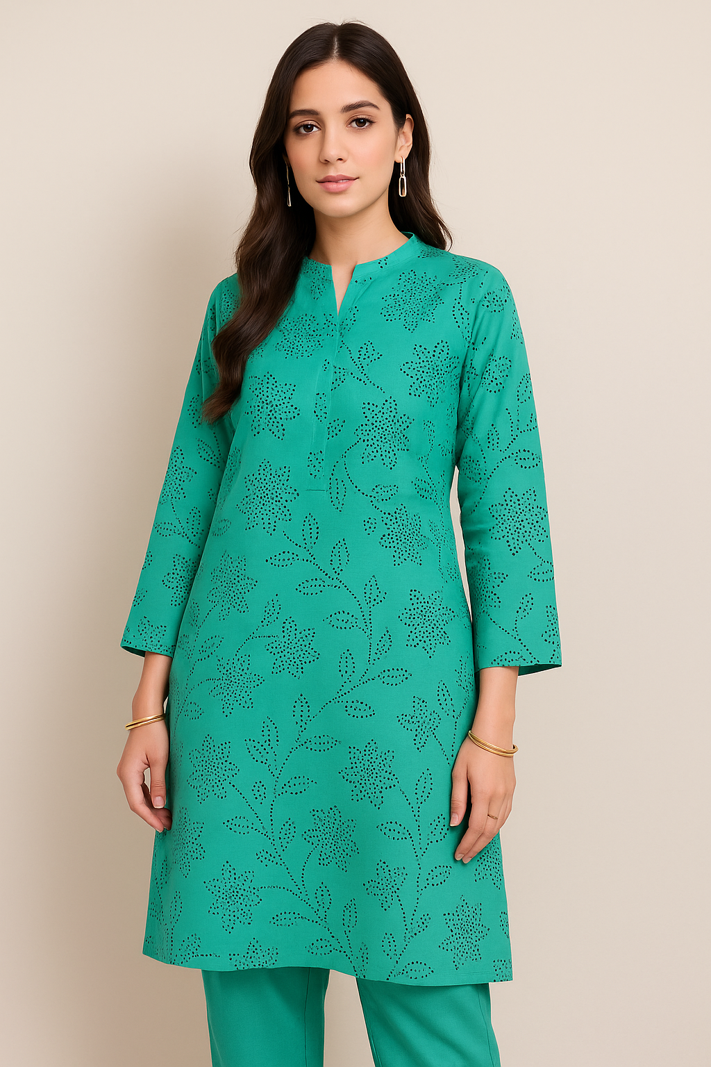 Premium aqua unstitched lawn suit for women – Ghazi Punjrung Collection 2025