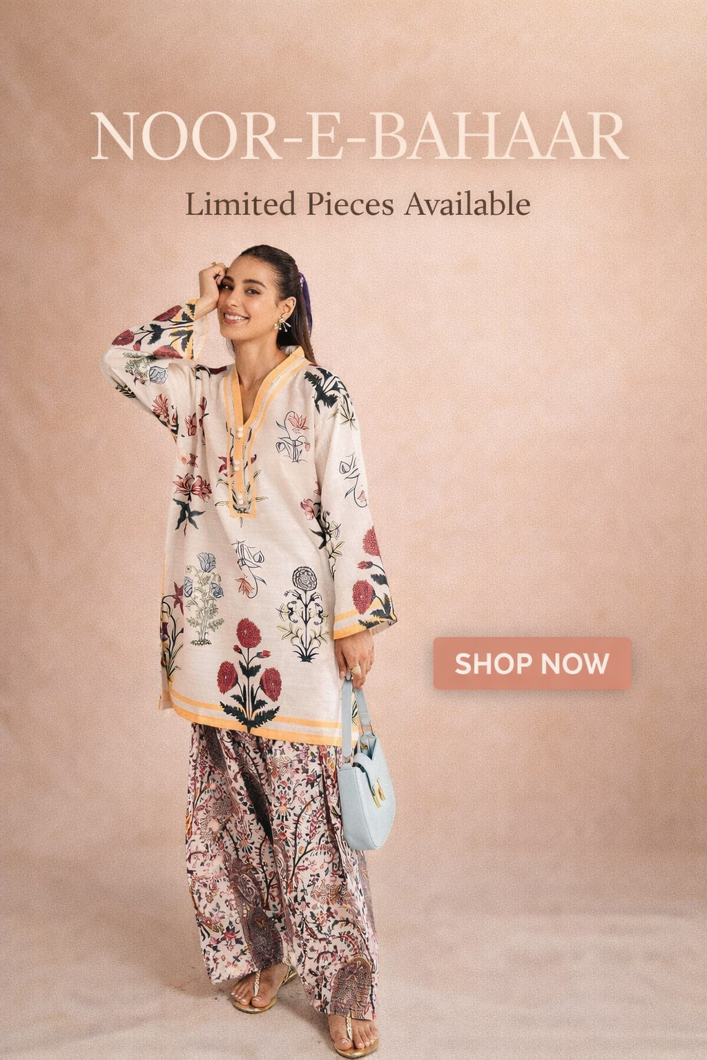 Digital Printed 2-Piece Suit | Unstitched NOOR-E-BAHAAR by Ghazi Fabric GF-NB-2098