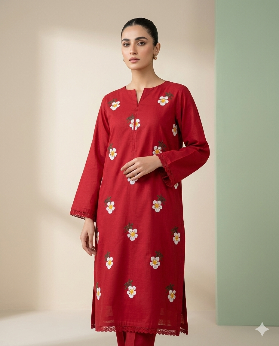 Embroidered Lawn 2 Piece Suit – Noor-e-Bahar | Ghazi Fabric GF-NB-5