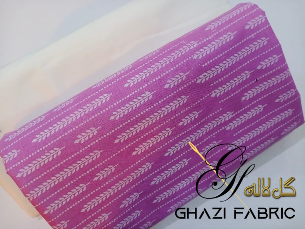 Ghazi fabric Lawn Collection Ghazi Lawn fantasy Unstitch Shirt & Trouser summer collection 2 pc Lawn Fantasy volume 2 women clothes (GF73)
