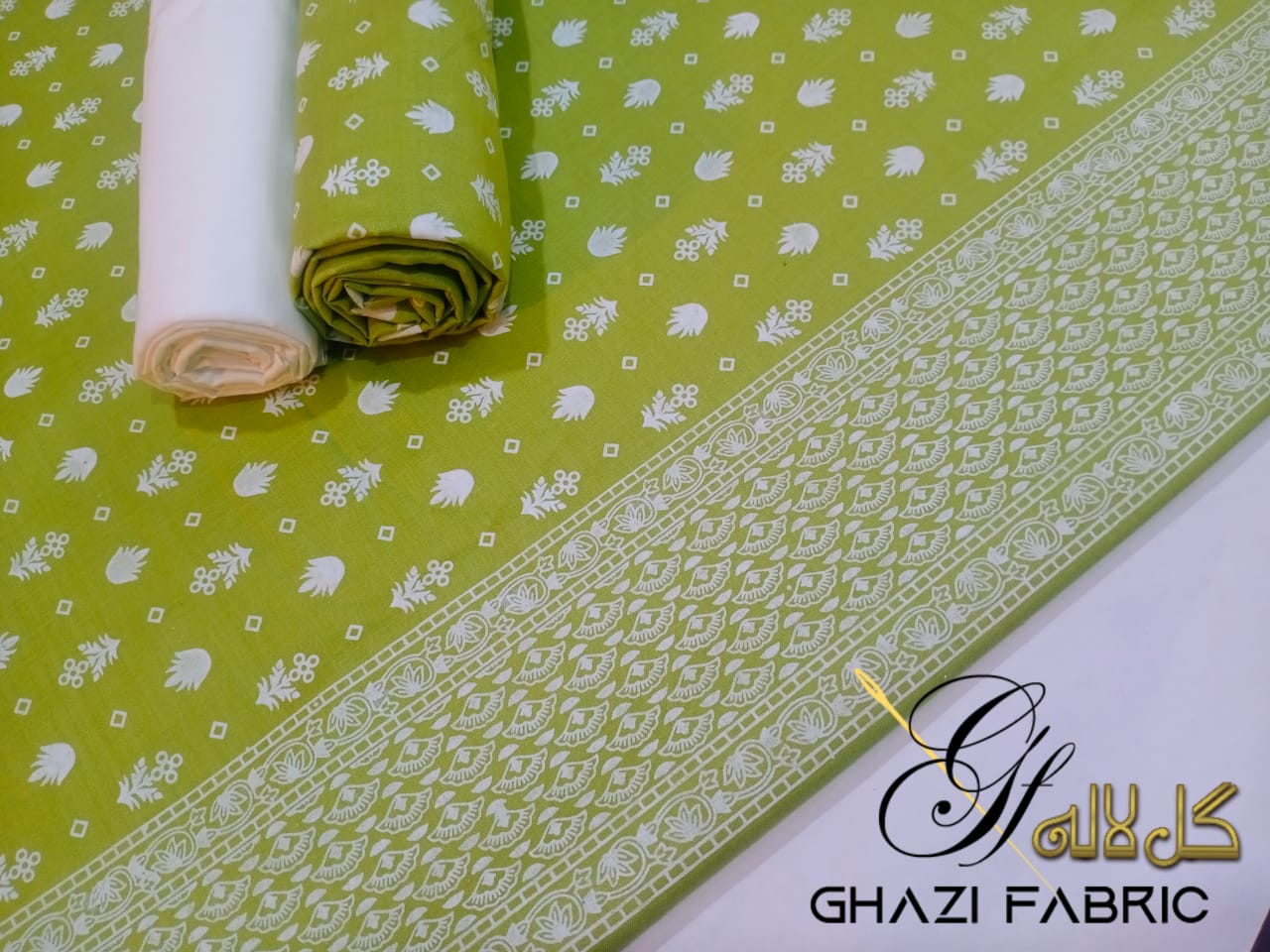 Ghazi fabric Rungrez Collection Unstitched 3 piece suit for women