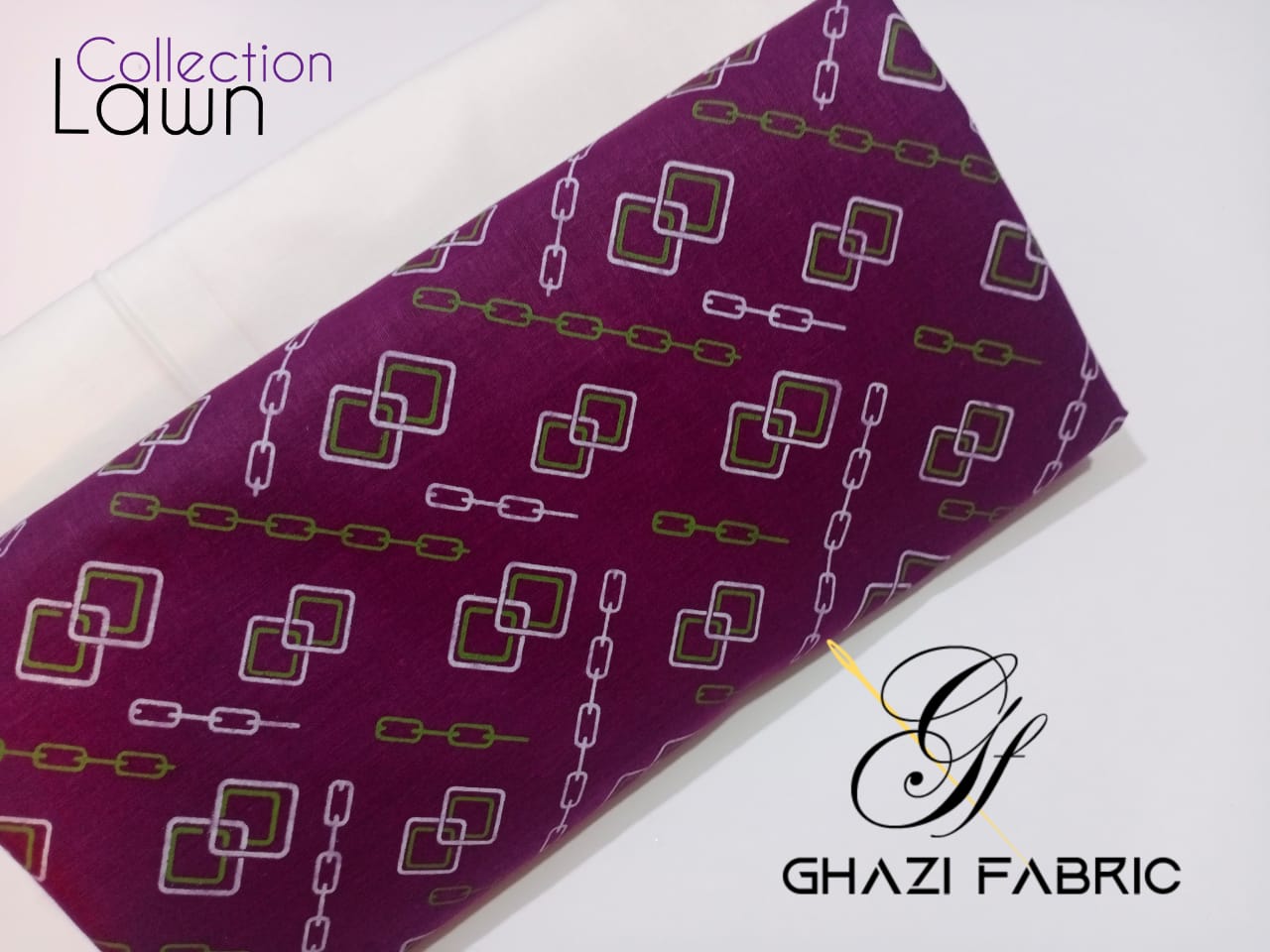 Ghazi Lawn fantasy Unstitch Shirt & Trouser summer collection 2 pc Lawn Fantasy volume 2 women clothes