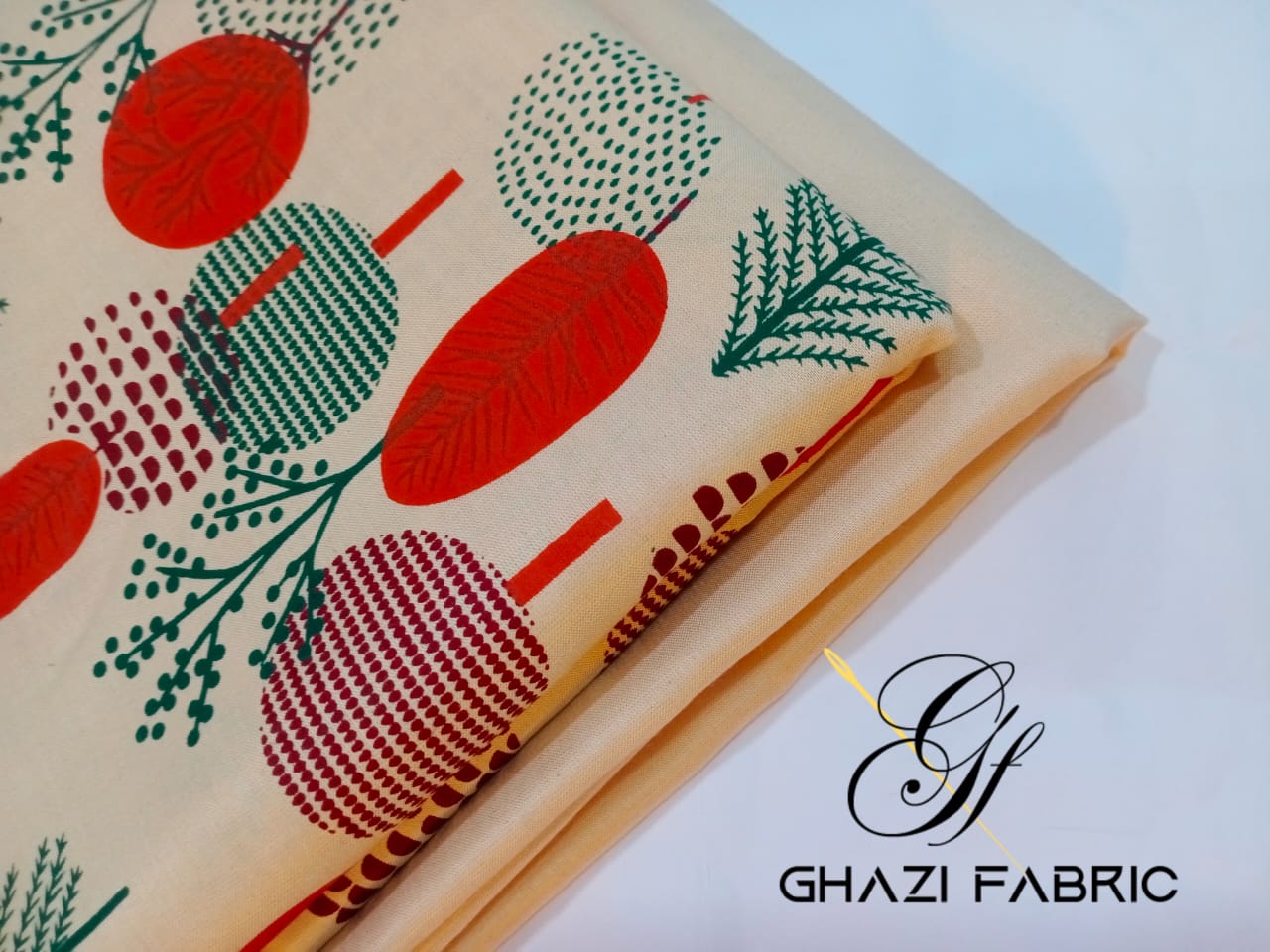 Ghazi fabric Rungrez Linen Collection Unstitched 2 piece suit for women Linen Beige Suit