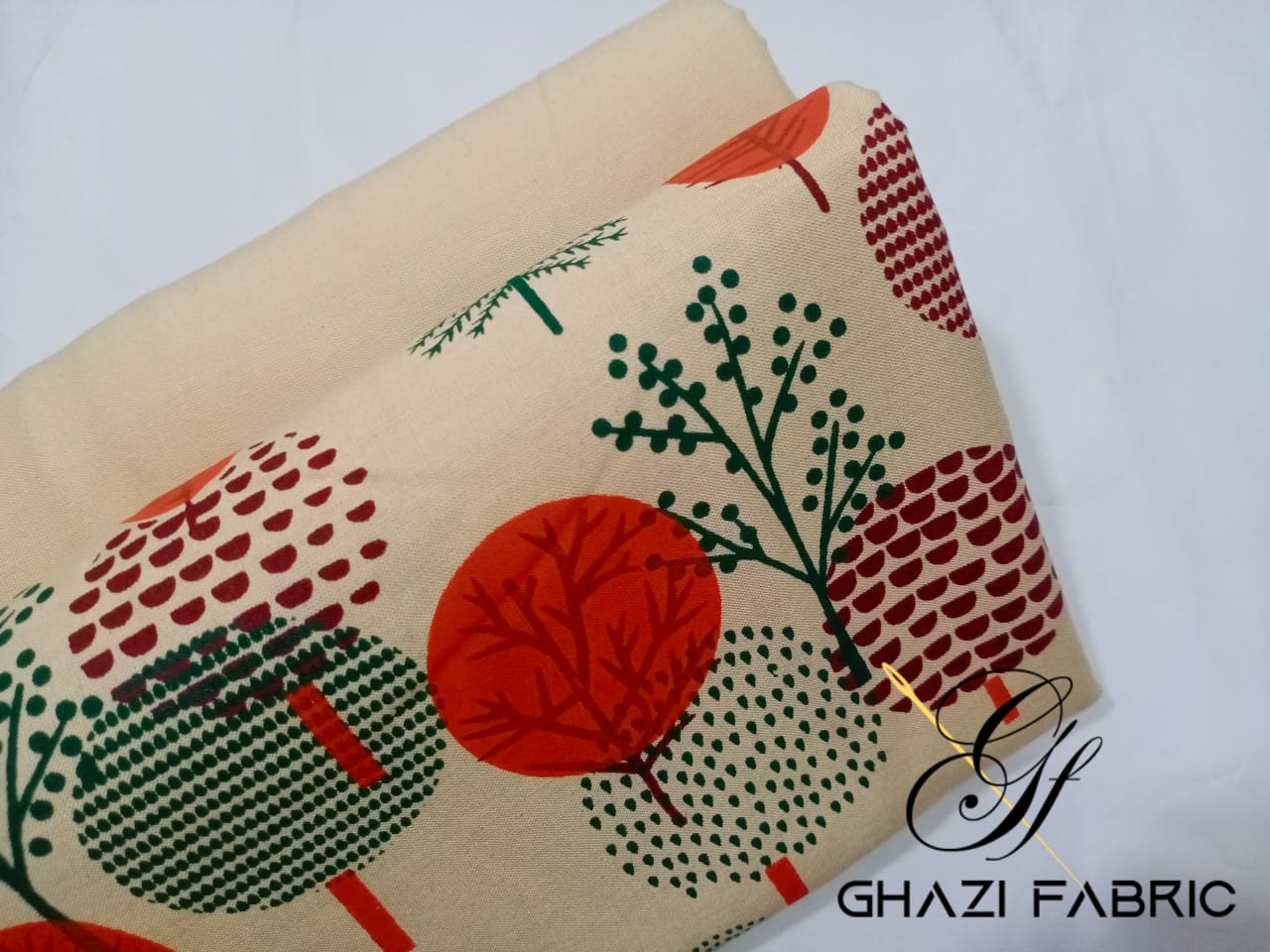 Ghazi fabric Rungrez Linen Collection Unstitched 2 piece suit for women Linen Beige Suit
