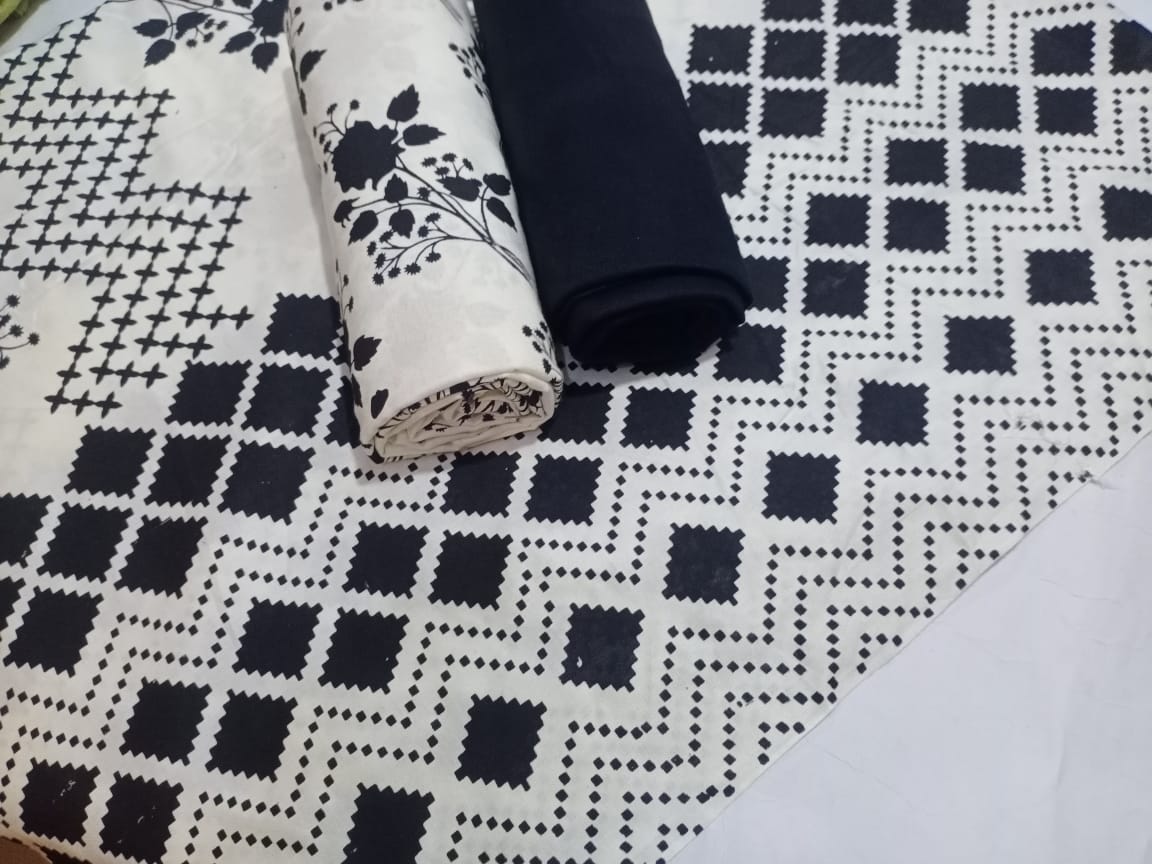 Ghazi Fabric Un-titched 3 Piece Suit Or Women New Linen Collection New Looks Prints