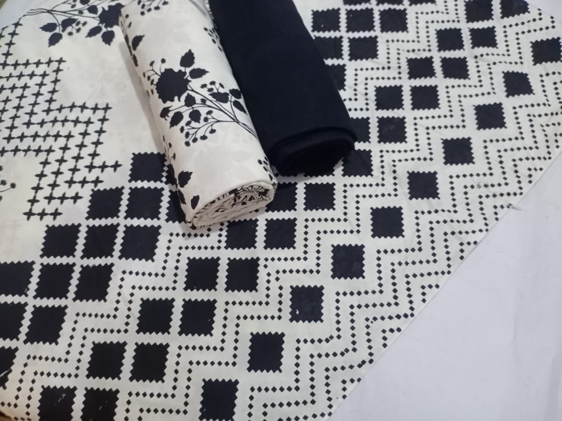 Ghazi Fabric Un-titched 3 Piece Suit Or Women New Linen Collection New Looks Prints