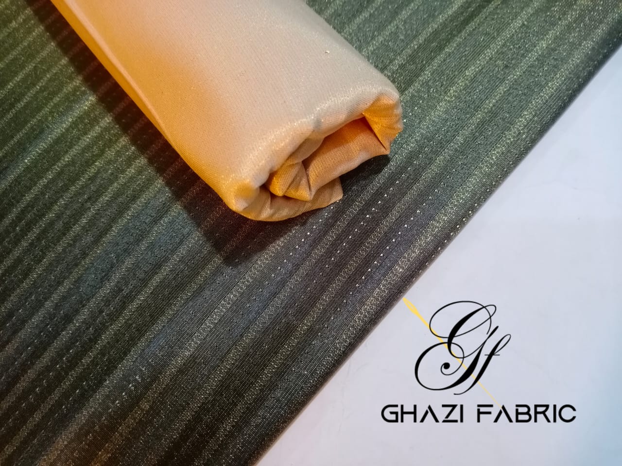 Ghazi fabric Gull-e-Marjaan Unstitched Masoori Winter Fall Collection 2 piece Dress For Women & Girl bottle green With Beige Trouser GM04238