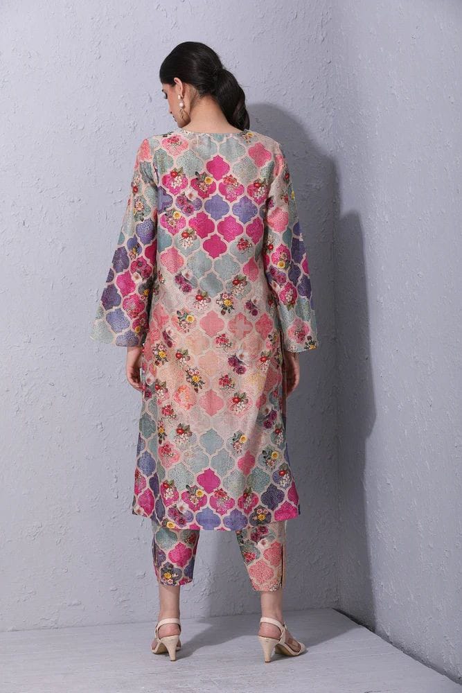 Ghazi fabric Unstitched Digital Print Linen collection Premium quality Dress 2 piece for women DF5149/2