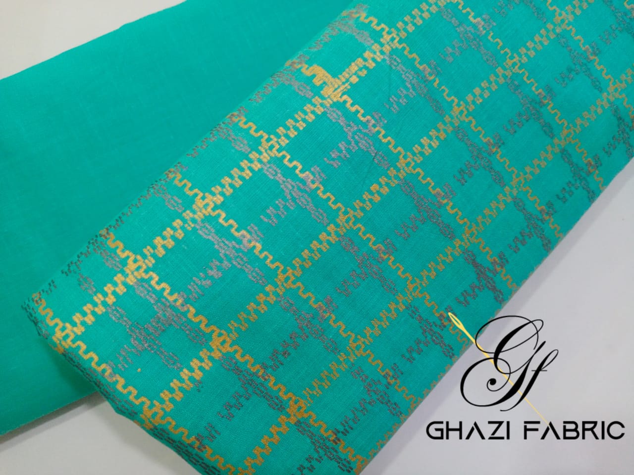 Ghazi fabric Unstitched Lawn 2 piece
