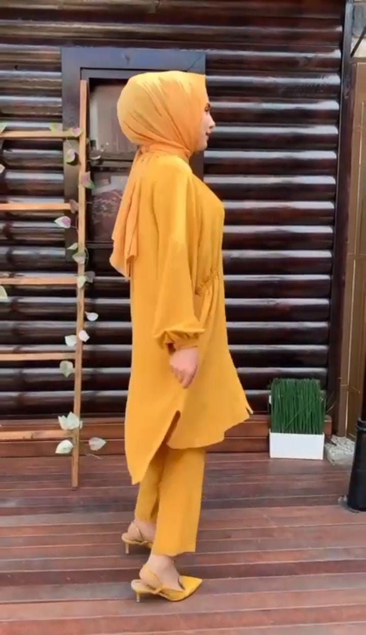 Stitched Noor-E-Bahaar 2piece mustard STR-112211