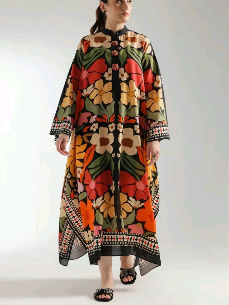 Ghazifabric Kaftan Digital Printed Unstitch 2-Piece Suit | NOOR-E-BAHAAR KT67-HY9