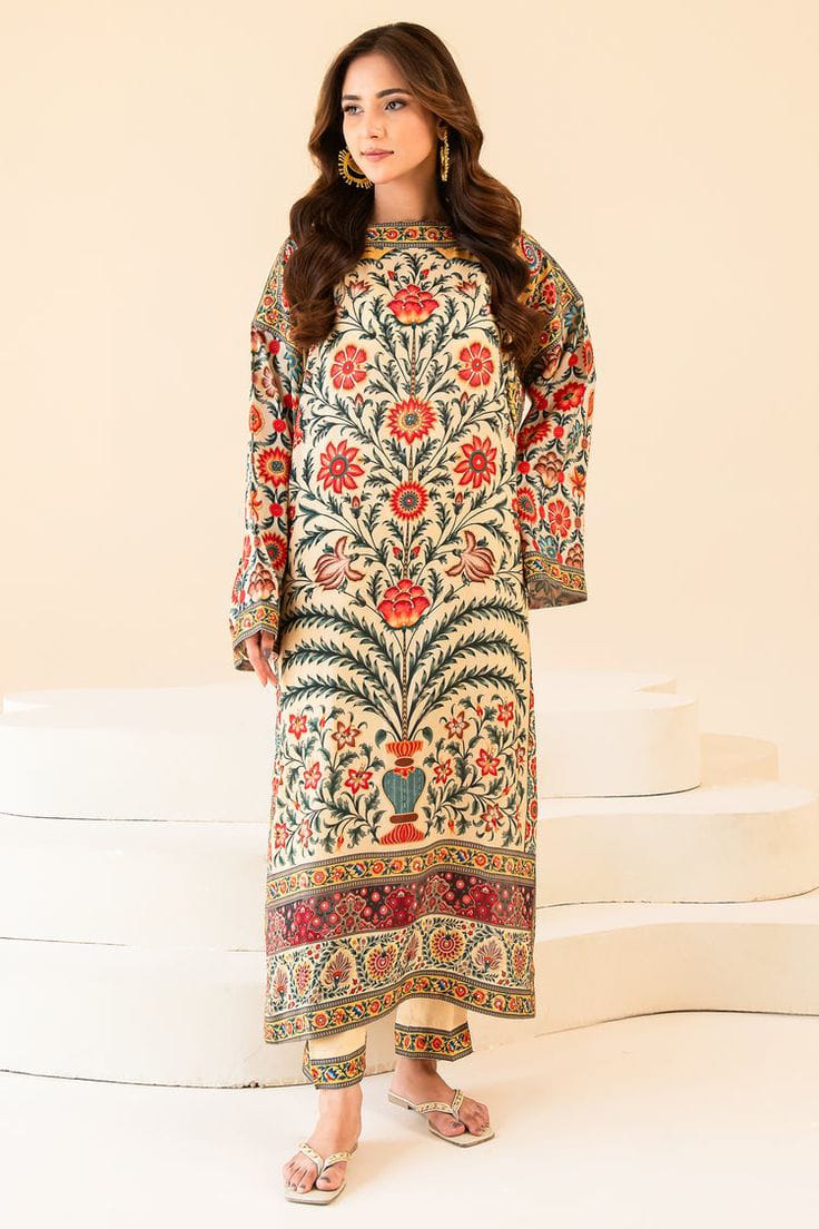 Digital Printed 2-Piece Suit | NOOR-E-BAHAAR by Ghazi Fabric