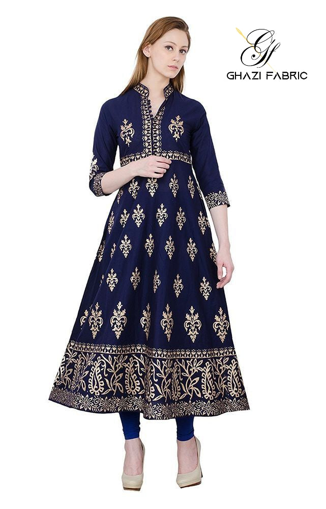 Ghazi fabric Stitched Ready To Ware Long Frock