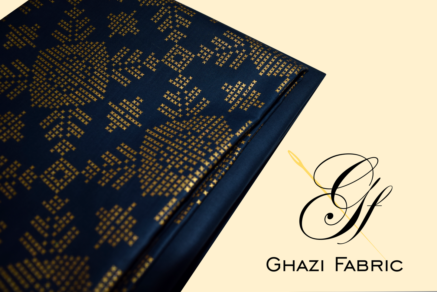 Ghazi fabric Unstitched Lawn 2 piece suite for women zinc color Blue bell series (BB3111/2)