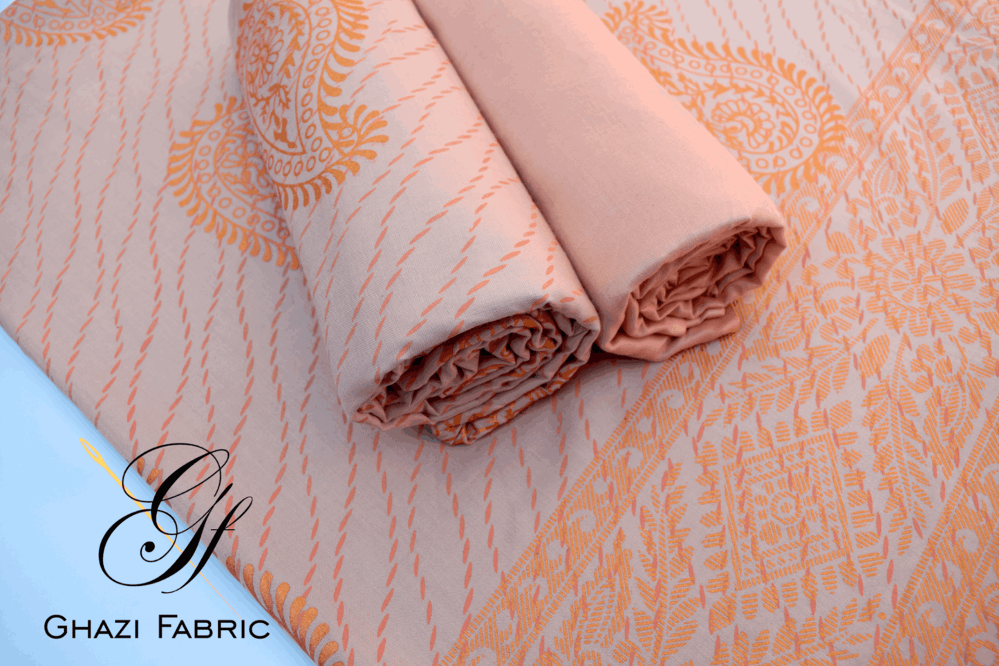 Ghazi Fabric Un-titched 3 Piece Suit Or Women New Linen Collection New Looks Prints