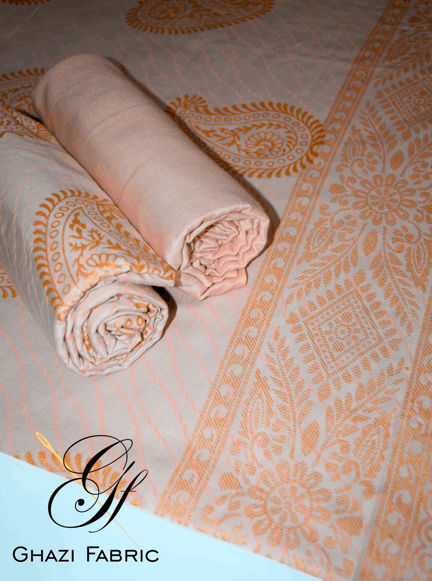 Ghazi Fabric Un-titched 3 Piece Suit Or Women New Linen Collection New Looks Prints
