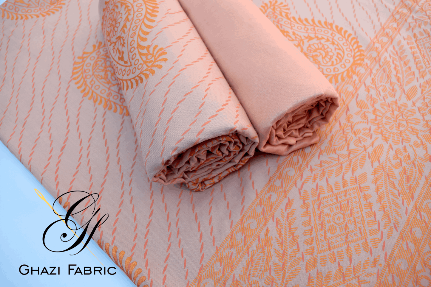Ghazi Fabric Un-titched 3 Piece Suit Or Women New Linen Collection New Looks Prints