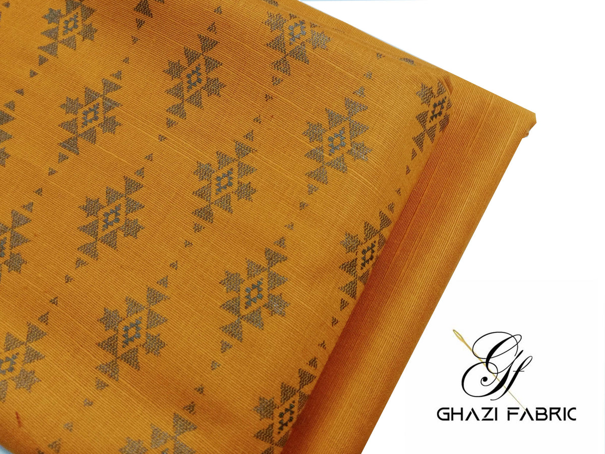 Ghazi Fabric – Khaddar-e-Khaas – KHK-04 Mustard (Unstitched)