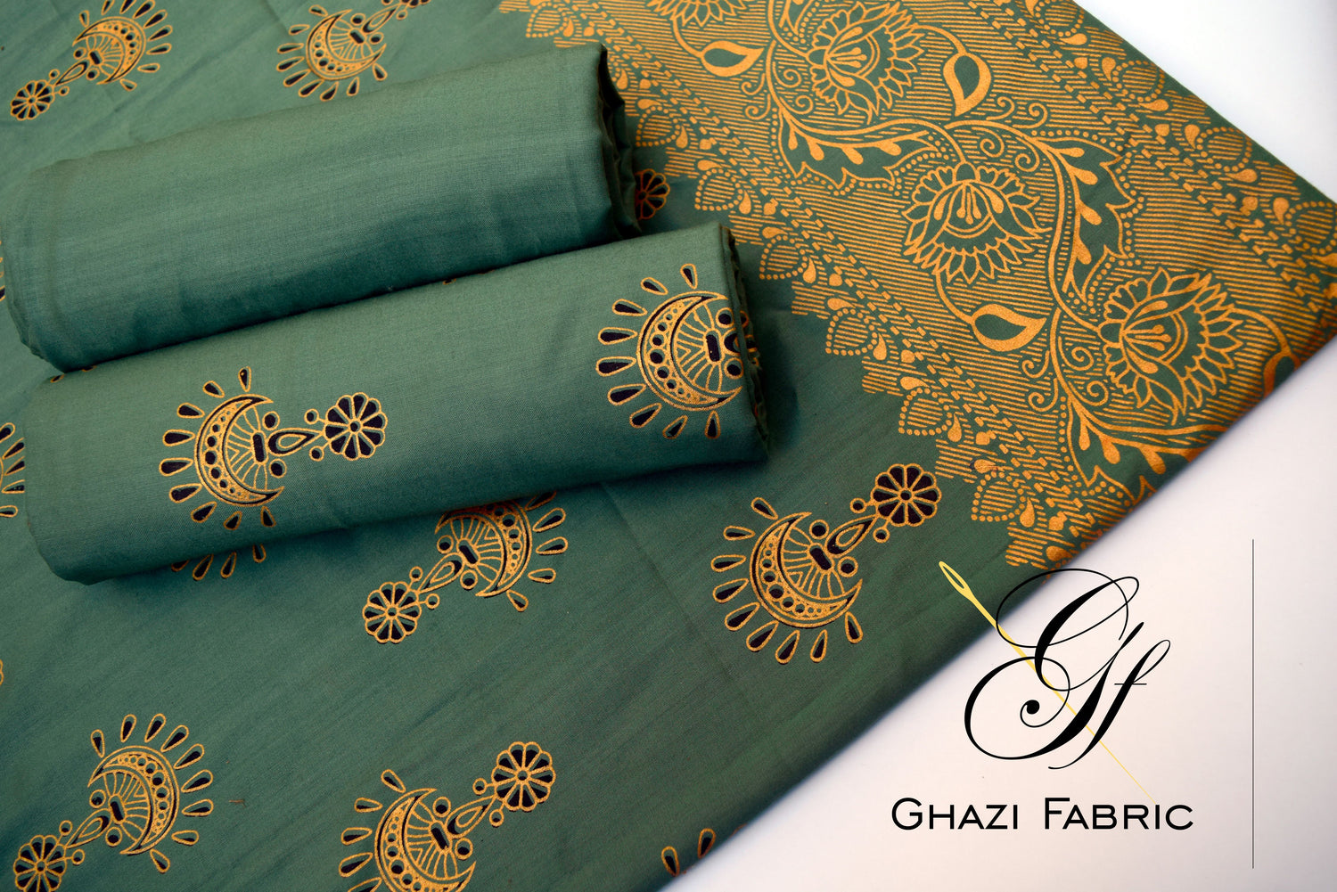 Ghazi fabric unstitch 3 piece collection