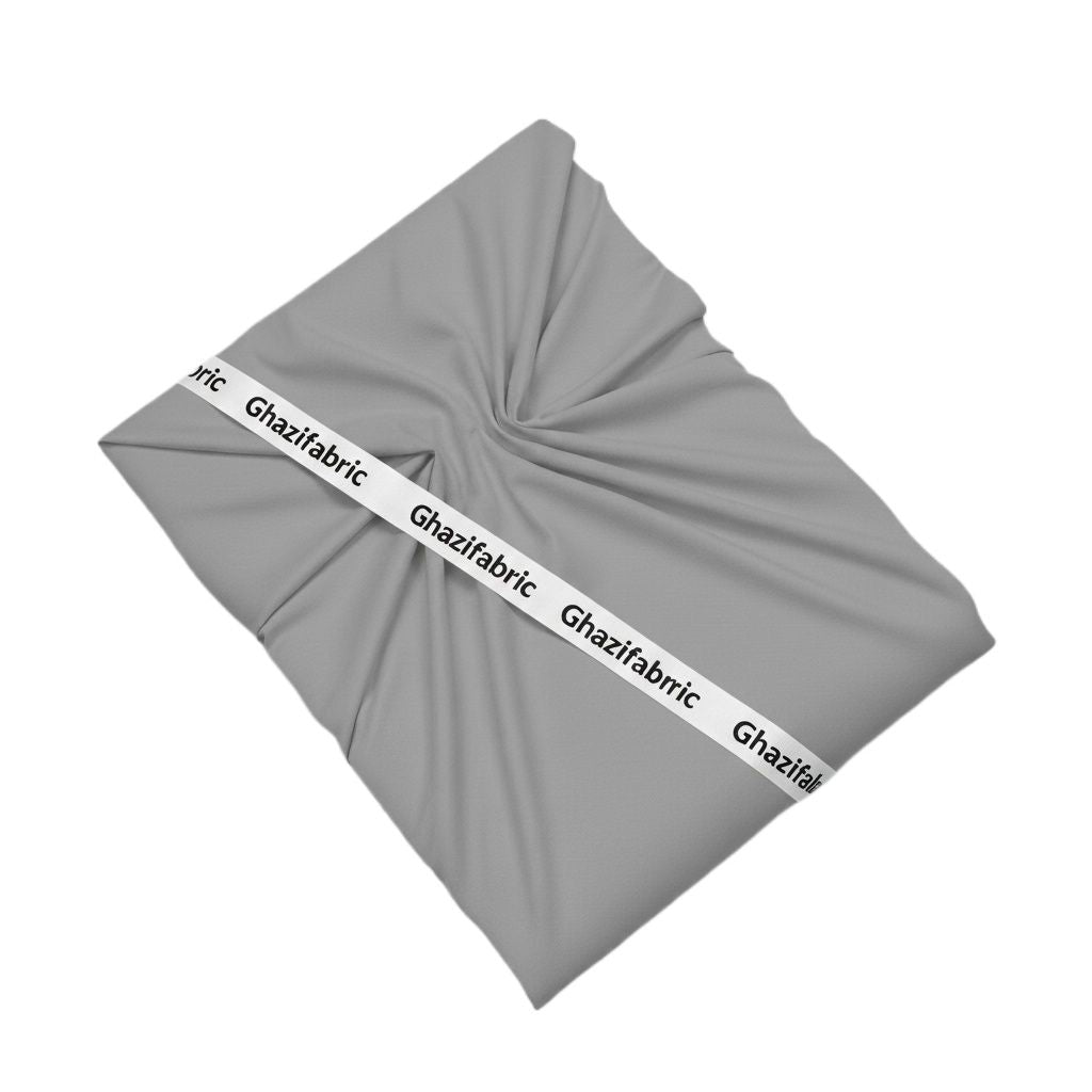 Ghazi fabric Unstitch Men Wash Ware boski Collection for Men  Premium Quality Fabric Grey  (DS66-07)