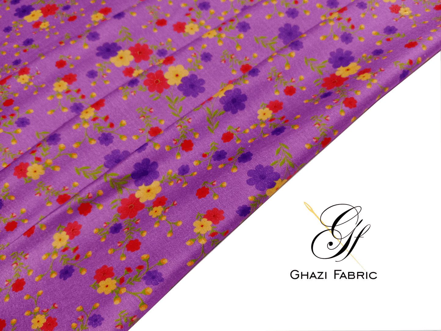 Ghazi fabric Unstitched Linen  Digital print Shirt piece clothes for women 2.50 yards violet  uk168/1