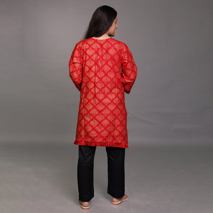 Ghazi fabric Stitched Lawn Cotton Shirt  only shirt shirt piece with hand work