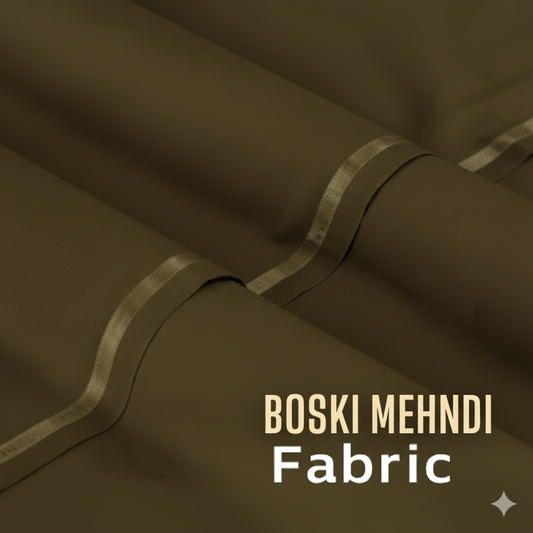 Ghazi Fabric – Premium Unstitched Men’s Boski Wash Wear Collection estrn brown (DS110-67)