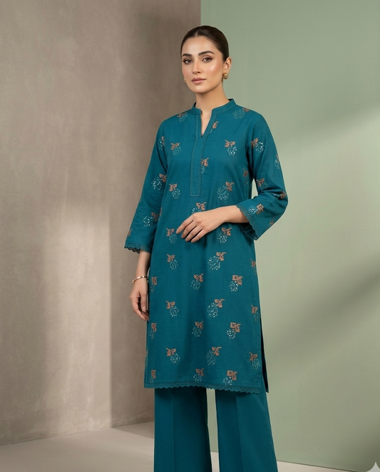 Embroidered Lawn 2 Piece Suit – Noor-e-Bahar | Ghazi Fabric GF-NB-09