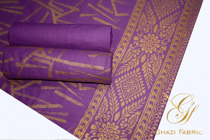 Ghazi fabric BlueBell Series Lawn  3piece unstitched suit for women/girl (BB9372/3)