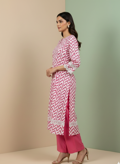 Ghazi fabric Unstitched Linen dress 2 piece suit for women