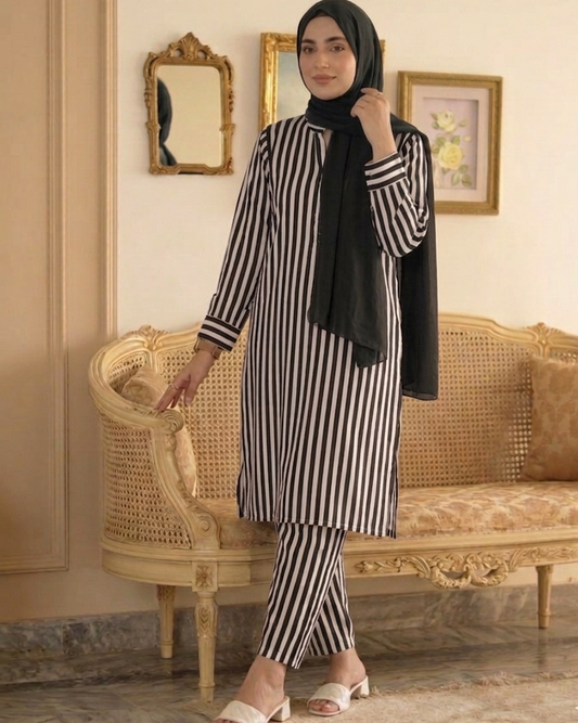 Ghazi Fabric 2 piece unstitched cambric lawn suit in Black — Korean cambric shirt and trouser, 54 inch width