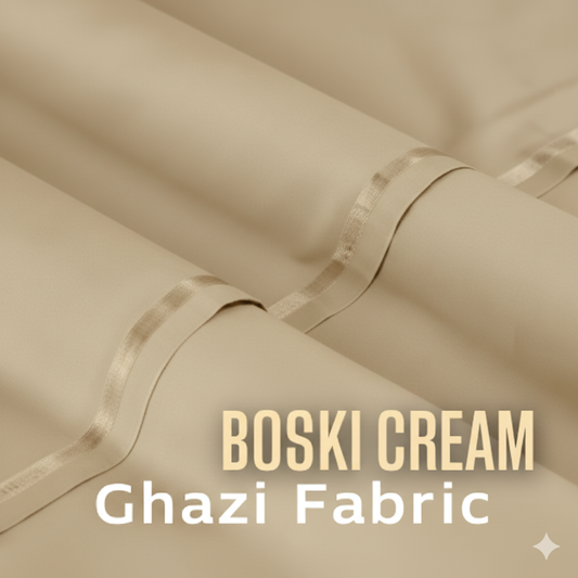 Beige Boski – Men’s Unstitched Wash & Wear Fabric