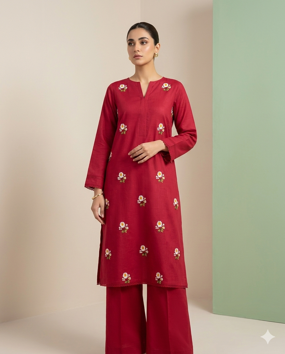 Embroidered Lawn 2 Piece Suit – Noor-e-Bahar | Ghazi Fabric GF-NB-5