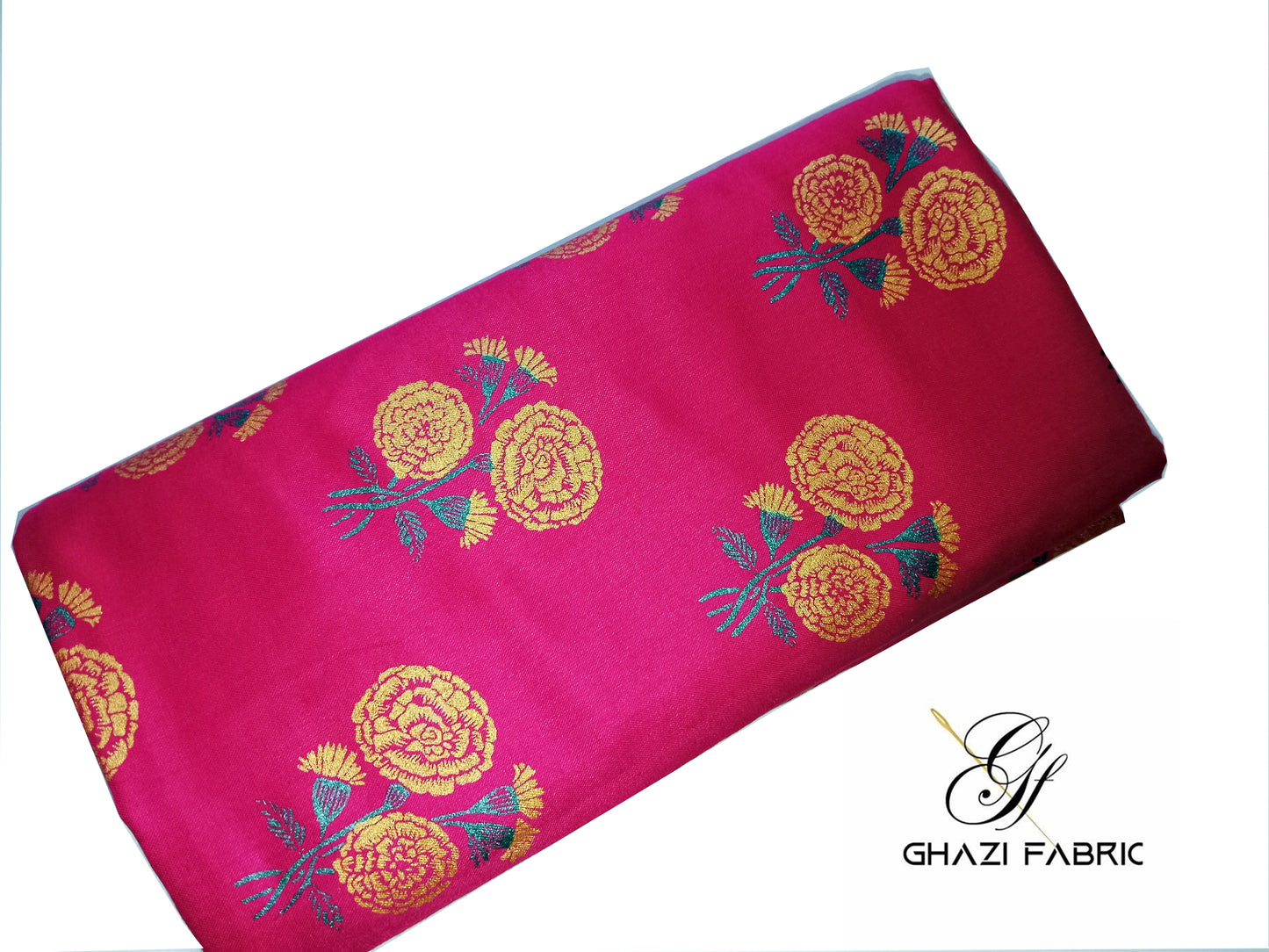 Unstitched Linen Shirt Piece in Shoking Pink | Ghazi Fabric Feroza Series - Modern Print Collection (Fz770)