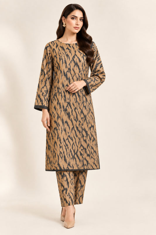 Black Pearl Series –  Unstitched Linen 2 Piece Suit
