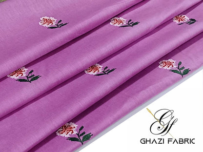 Embroidered lavender  Lawn 2 Piece Suit – Noor-e-Bahar | Ghazi Fabric GF-NB-33