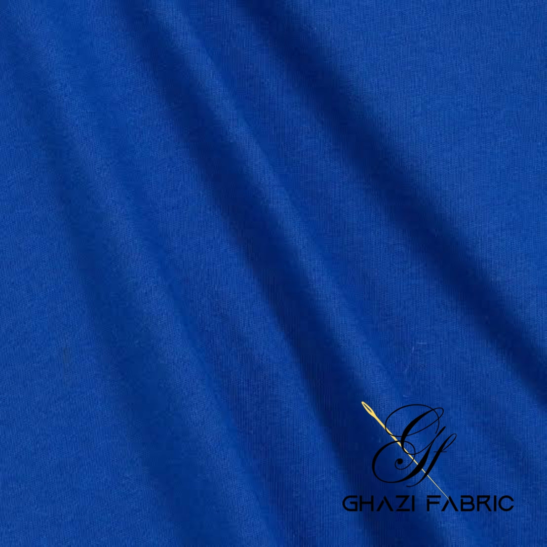 Ghazi fabric Unstitched Linen Trouser fabric 1 piece suit for women royalblue 2,75 yards fabric