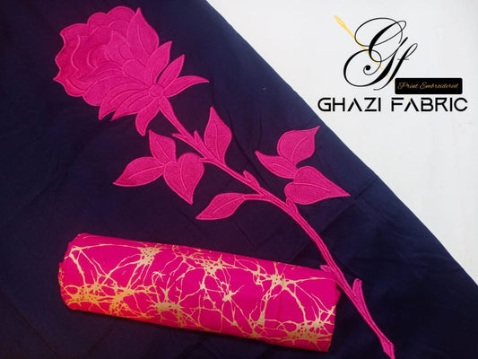 Ghazi fabric Rungrez Linen Collection Unstitched 2 piece suit for women