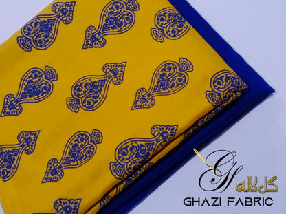 Ghazi fabric Unstitched dress linen 2 piece suit for women printed dresses for women DTS33
