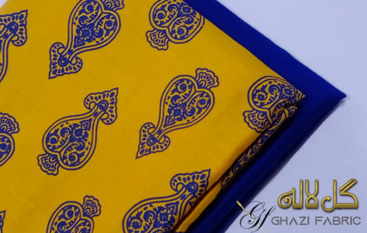 Ghazi fabric Unstitched dress linen 2 piece suit for women printed dresses for women DTS33