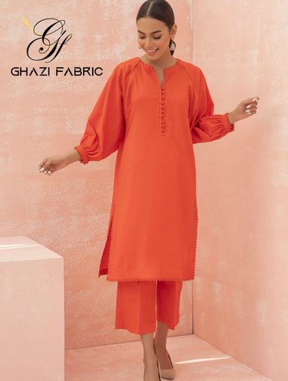 Ghazi fabric Stitched Lawn Shirt and Trouser
