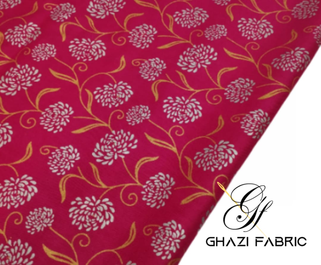 Ghazi fabric Unstitched Linen Shirt BLUSH PINK GTS927