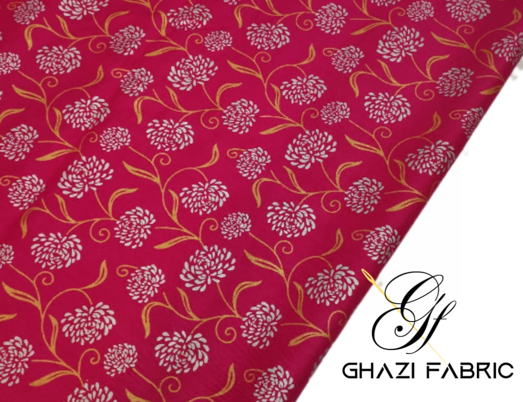 Ghazi fabric Unstitched Linen Shirt BLUSH PINK GTS927