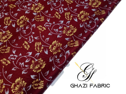 Ghazi fabric Unstitched Linen Shirt/1 piece