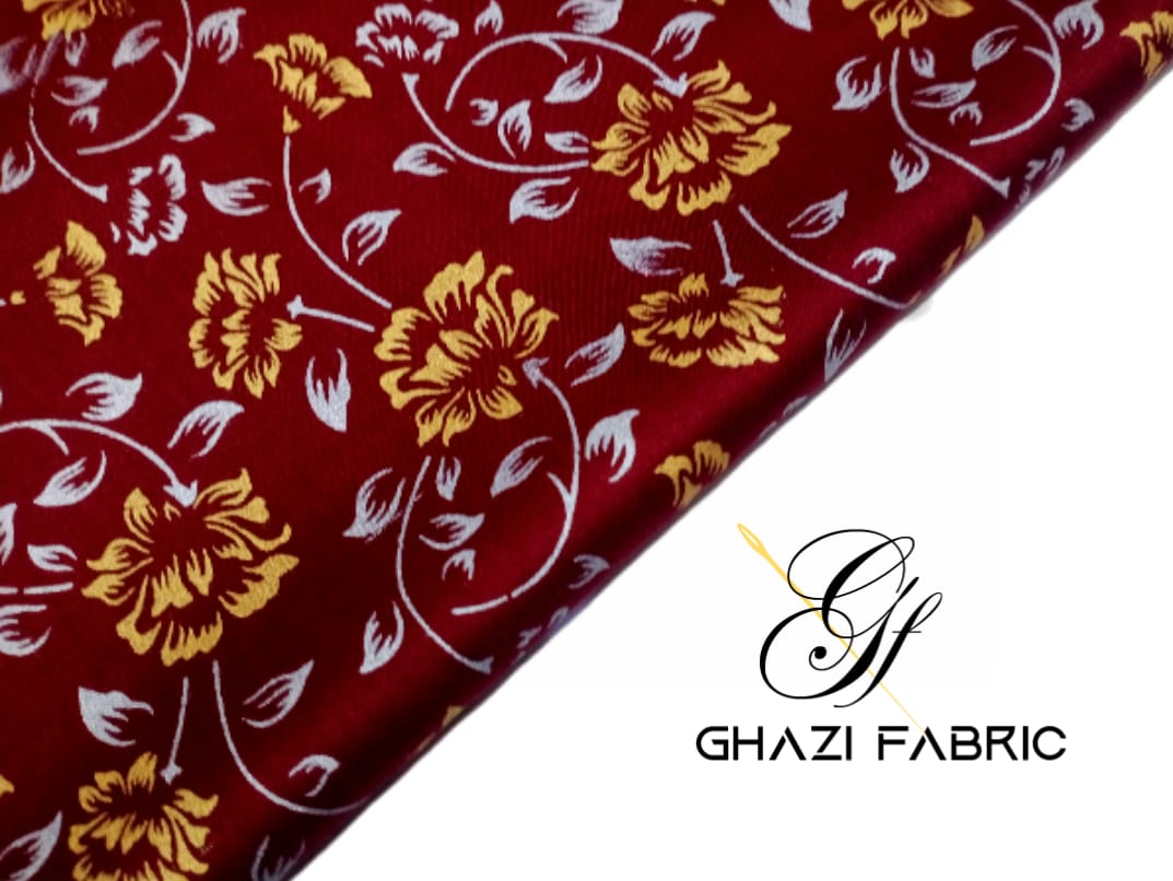 Ghazi fabric Unstitched Linen Shirt/1 piece