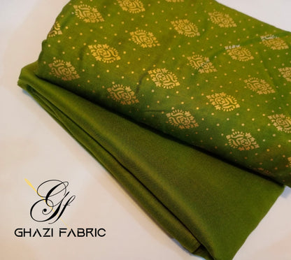 Ghazi fabric Unstitched Linen collection 2 piece suit for women premium quality fabric for women live DTRES23/98