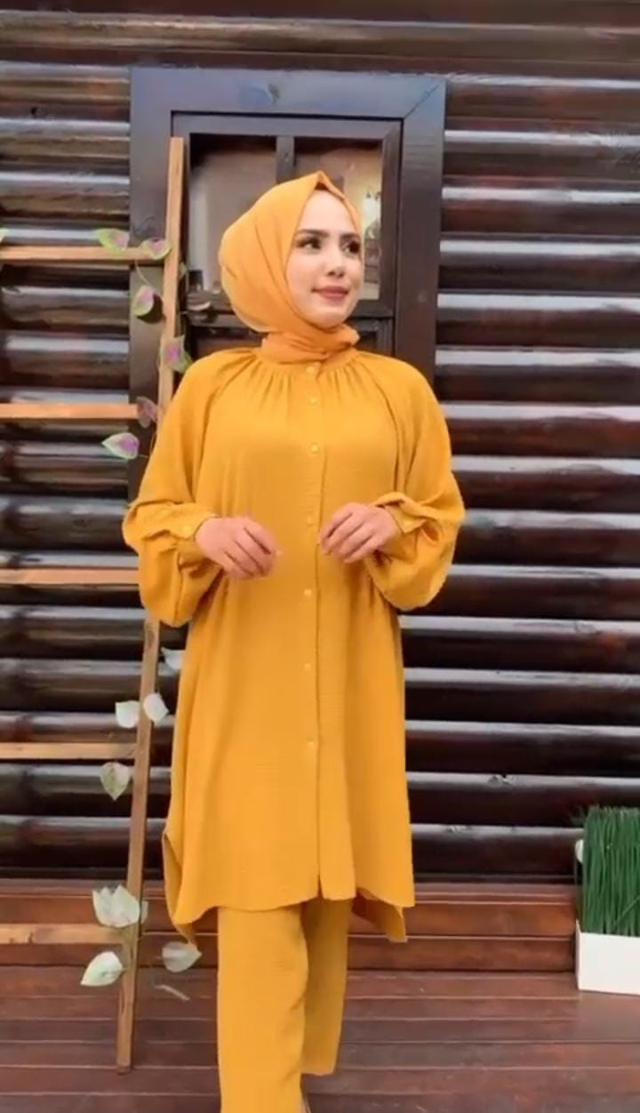 Stitched Noor-E-Bahaar 2piece mustard STR-112211